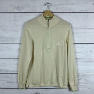 RARE Rolex Cashmere Italy 1/4 Zip Sweater Large